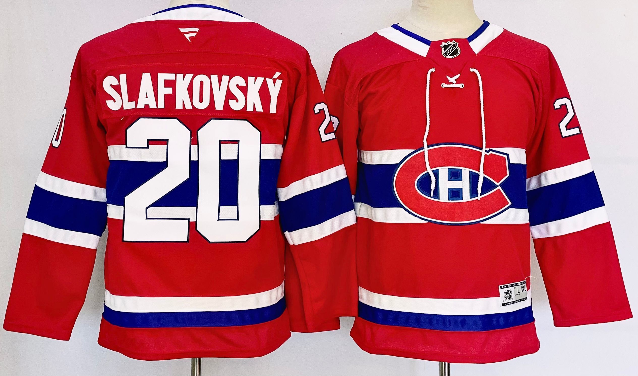 Youth Montreal Canadiens #20 Slafkovsky Red 2026 Adidias NHL Jersey style 001